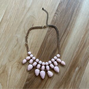 Pink Bauble Necklace Gold Chain